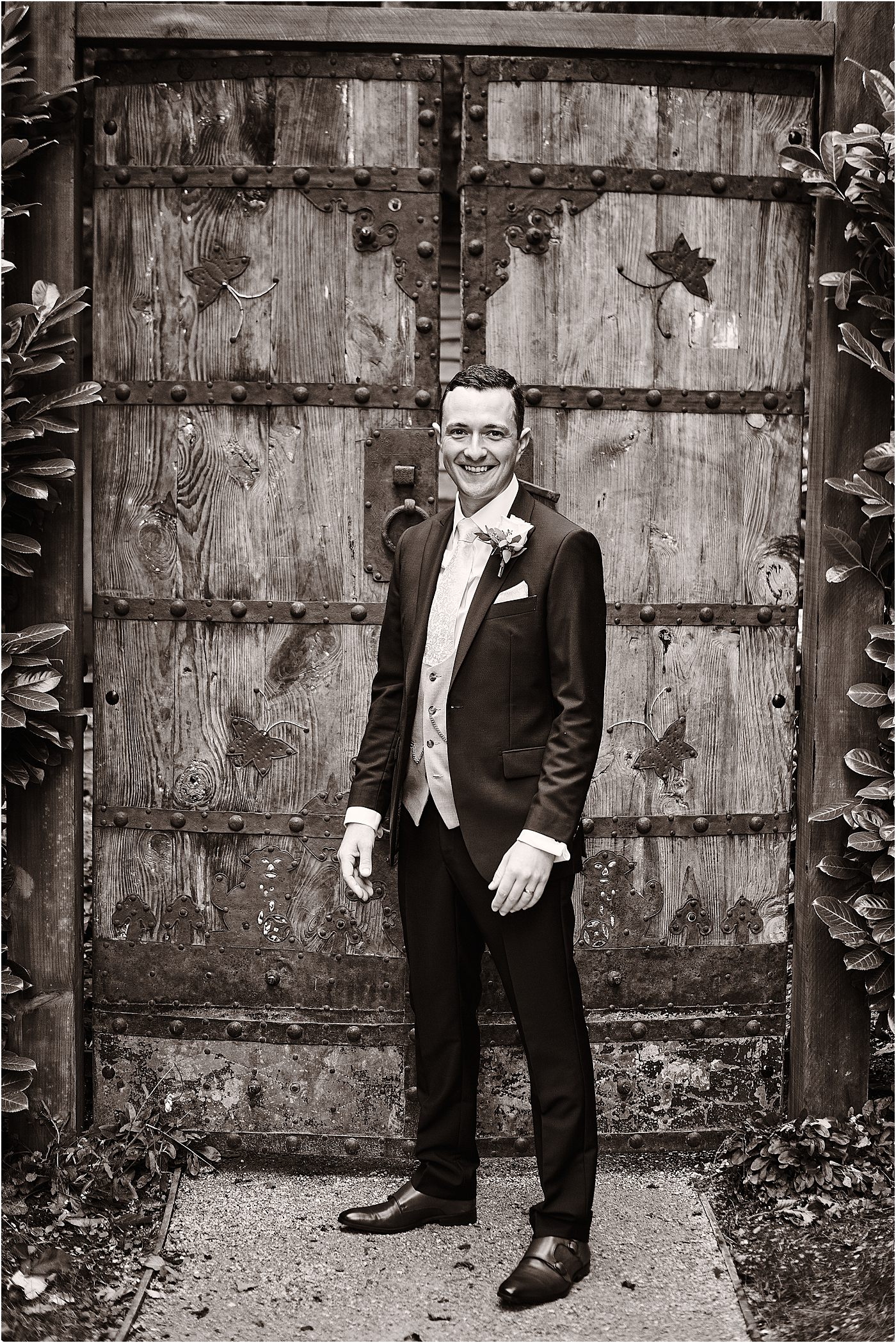 Groom Portrait at Millbridge Court wedding photography by Jason Leaman Photography